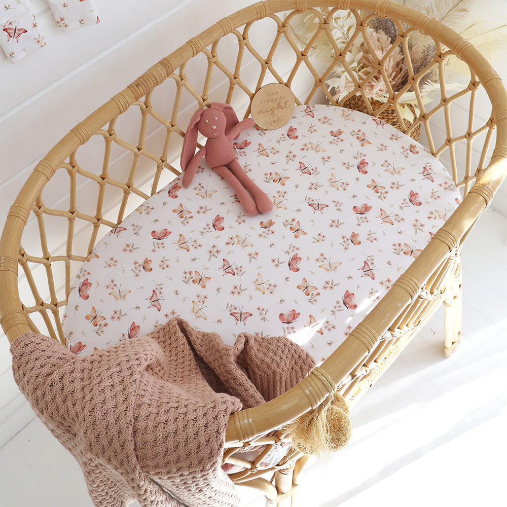 Poppy Organic Bassinet Sheet / Change Pad Cover