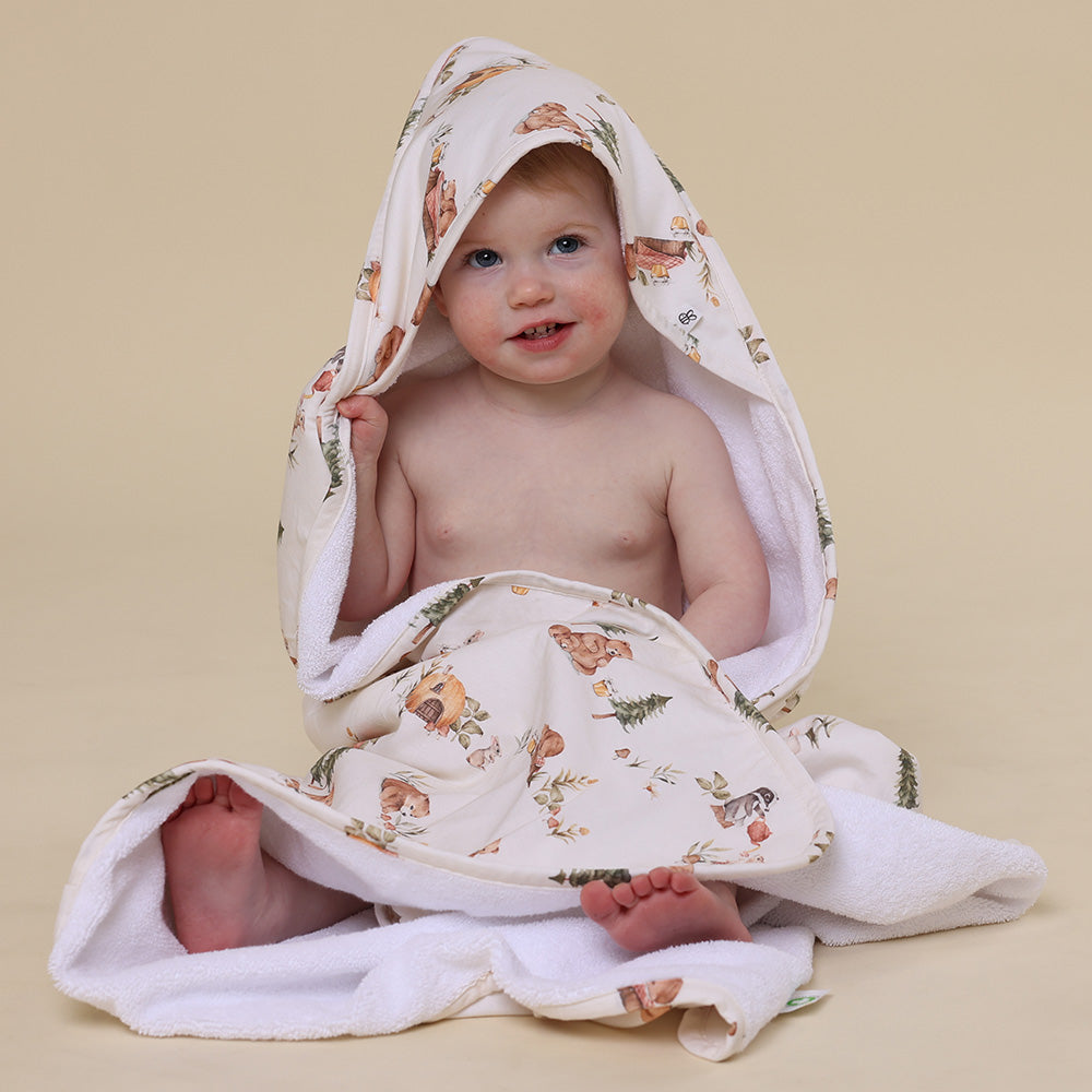 Stardust Organic Baby Towel & Wash Cloth Set
