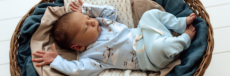 Baby Blue Organic Cotton Rib