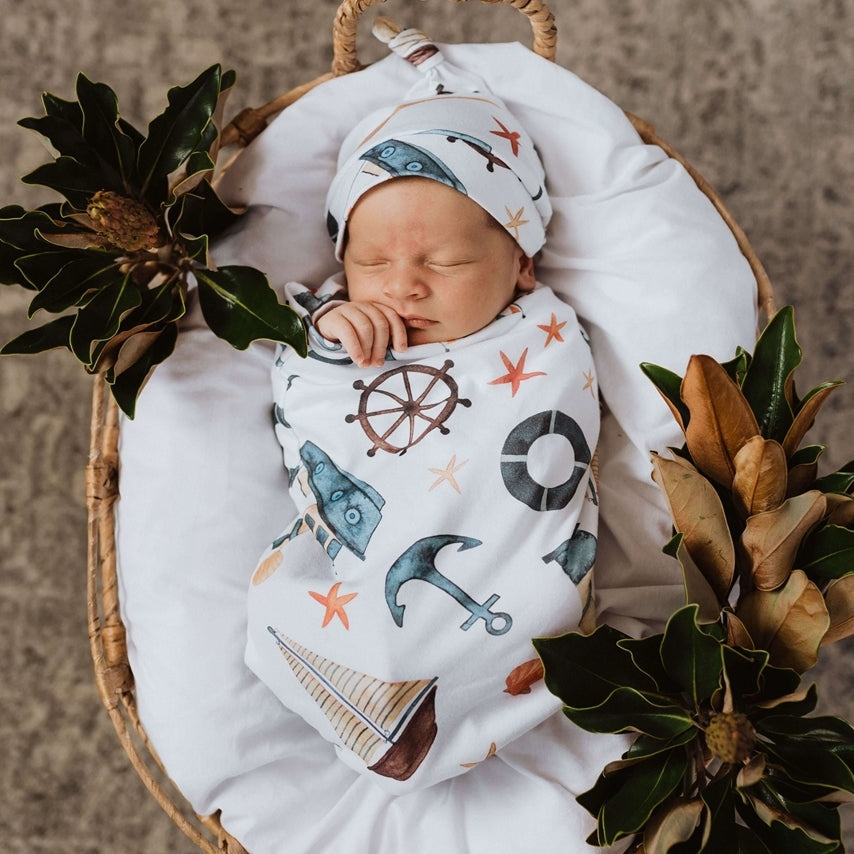 Black Friday Exclusive  - Shipwreck Snuggle Swaddle & Beanie Set - View 1