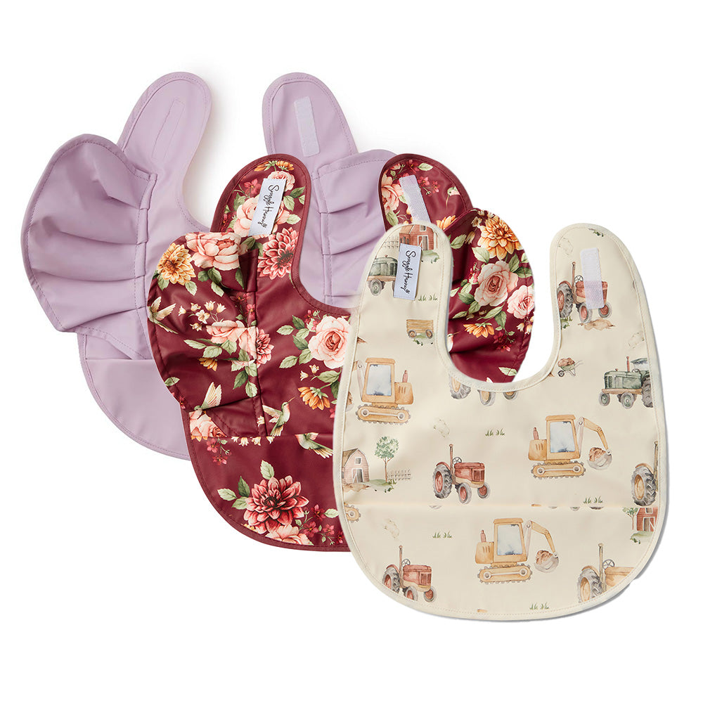 Snuggle Bib Waterproof 3 Pack - Pick Your Prints - View 1