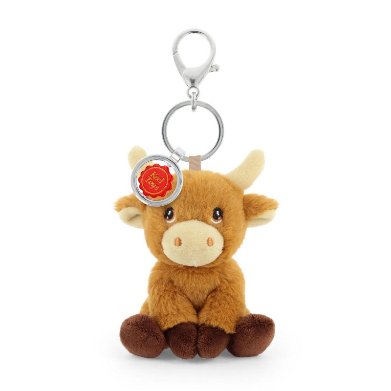 Keeleco Highland Cow Bag Charm (12cm) - View 1