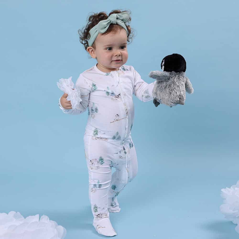 Arctic Organic Snuggle Sleepsuit Zip Footie - View 6