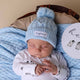 Baby Blue Organic Knit Beanie - Thumbnail 1