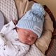 Baby Blue Organic Knit Beanie - Thumbnail 3