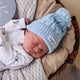Baby Blue Organic Knit Beanie - Thumbnail 4