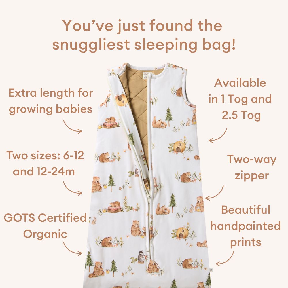 Bears Organic Sleeping Bag 1.0 TOG - View 3