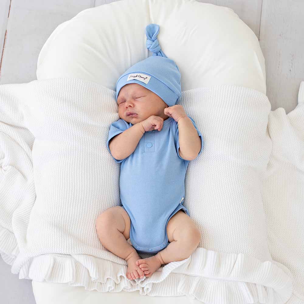 Bluebell Short Sleeve Organic Bodysuit - View 1