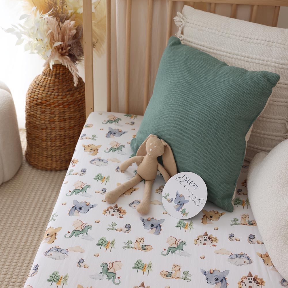 Dragon Organic Fitted Cot Sheet - View 8