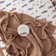 Hazelnut Diamond Knit Organic Baby Blanket - Thumbnail 1