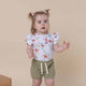 Meadow Short Sleeve Organic Bodysuit with Frill - Thumbnail 5