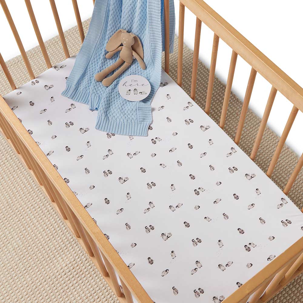 Penguin Organic Fitted Cot Sheet - View 1