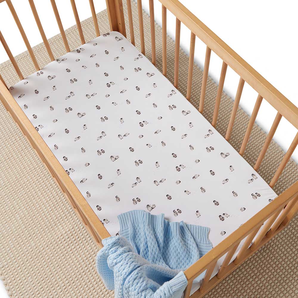 Penguin Organic Fitted Cot Sheet - View 3