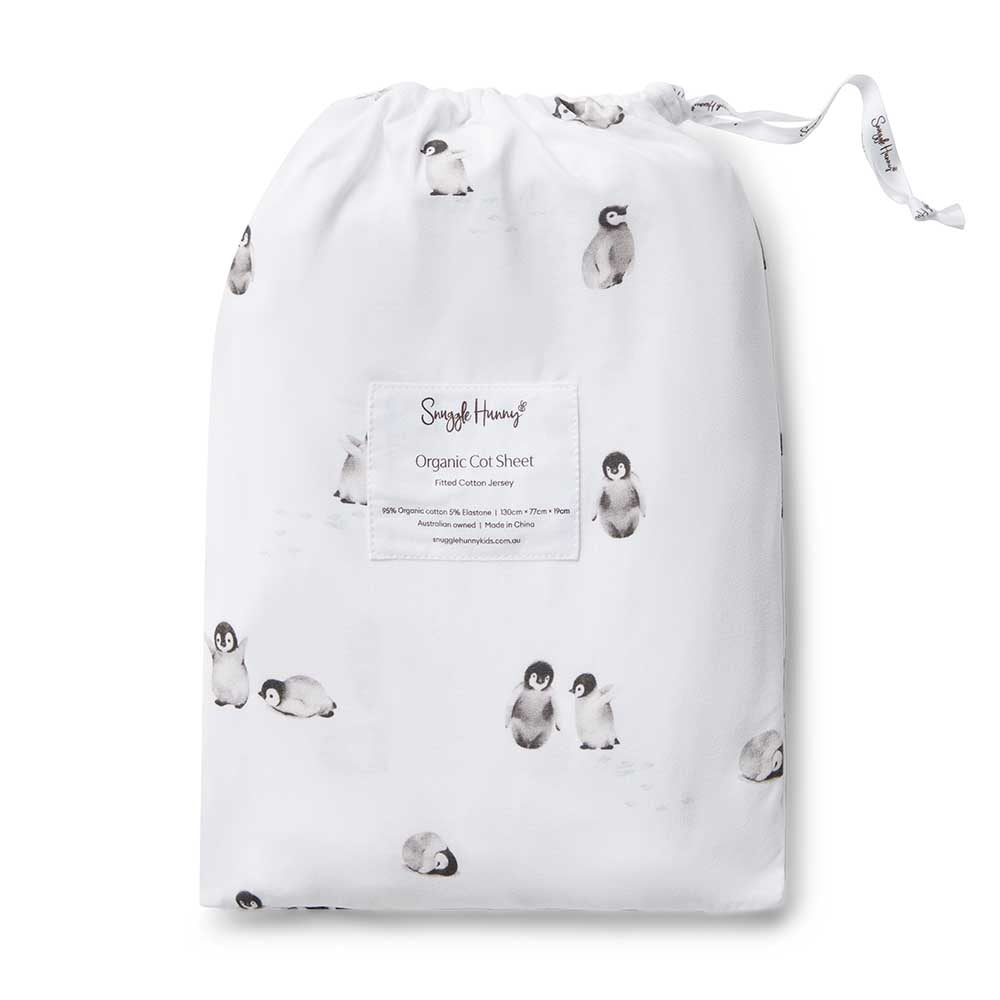 Penguin Organic Fitted Cot Sheet - View 4