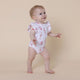 Ballerina Short Sleeve Organic Bodysuit with Frill - Thumbnail 12