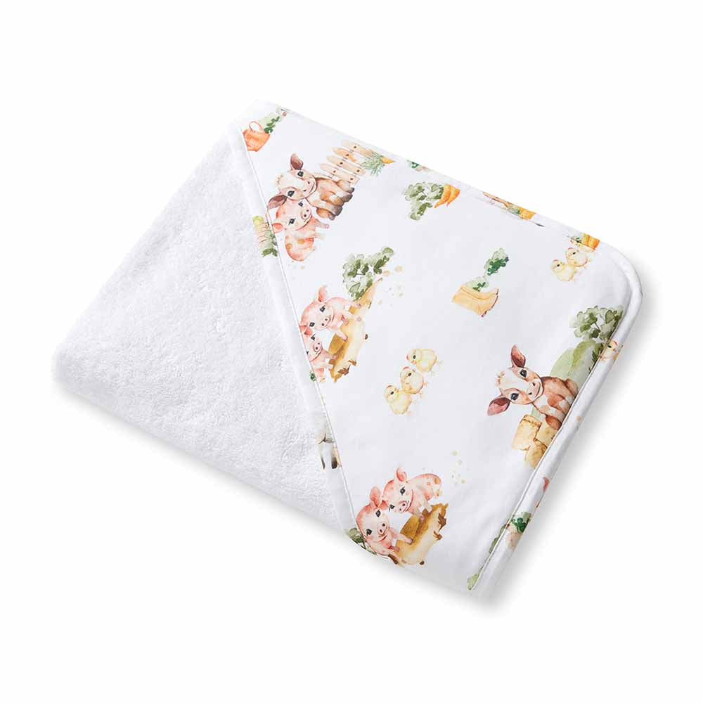 Farm Organic Hooded Baby Towel - View 2