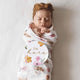 Poppy Muslin Wrap Birth Announcement Set - Thumbnail 1