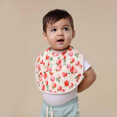 Strawberry Snuggle Bib | Snuggle Hunny