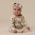 Sunny Citrus Organic Snuggle Sleepsuit Zip Footie | Snuggle Hunny