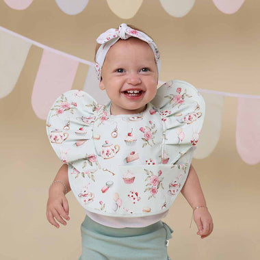 White Rabbit Frill Snuggle Bib | Snuggle Hunny