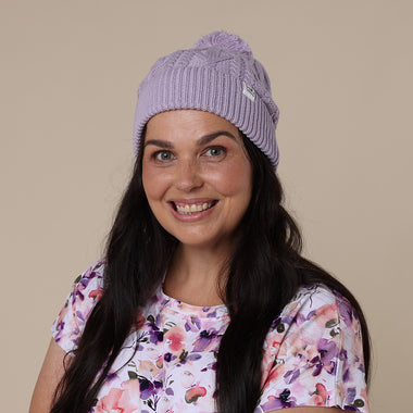 Lavender Organic Adult Knit Beanie | Snuggle Hunny