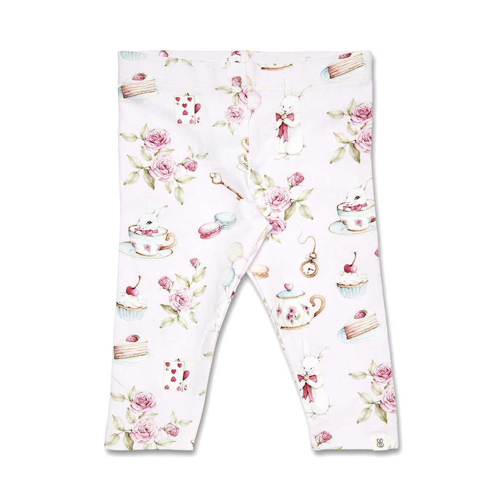 Alice's Tea Party Organic Leggings - View 2