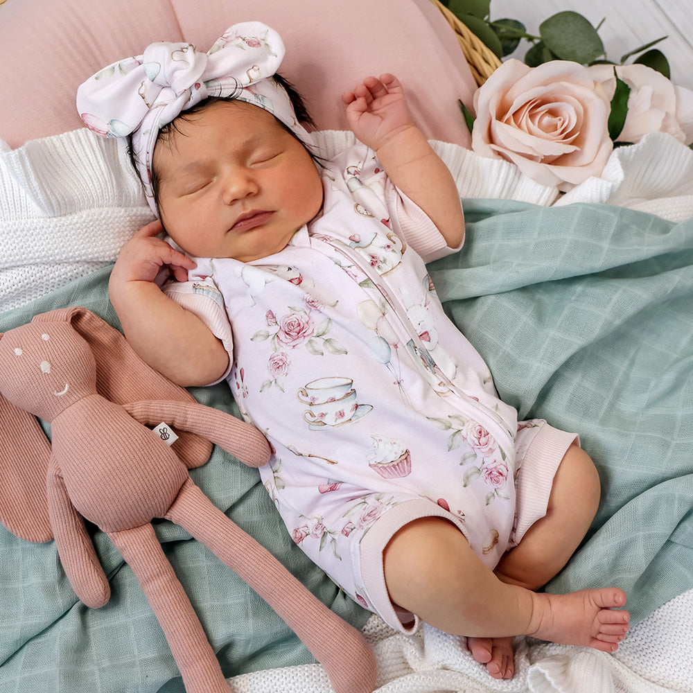 Alice's Tea Party Organic Snuggle Shortie - View 7