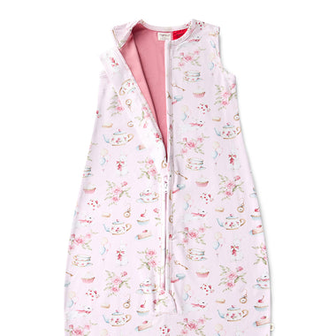 Alice's Tea Party Organic Sleeping Bag 1.0 TOG | Snuggle Hunny