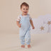 Baby Blue Organic Joey Overalls | Snuggle Hunny