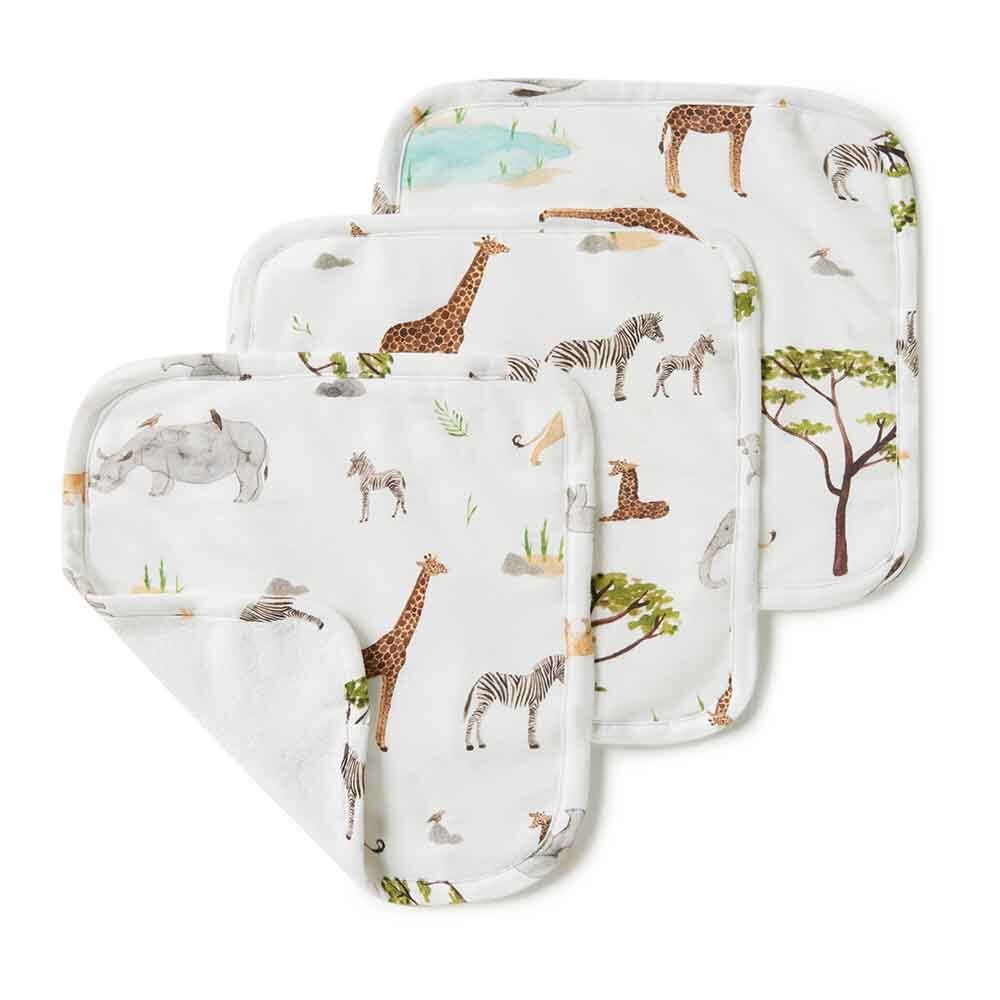 Safari Organic Baby Towel & Wash Cloth Set - View 6