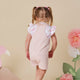 Baby Pink Organic Joey Overall Shorts - Thumbnail 6