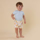 Baby Blue Short Sleeve Organic Bodysuit - Thumbnail 4