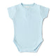 Baby Blue Short Sleeve Organic Bodysuit - Thumbnail 2