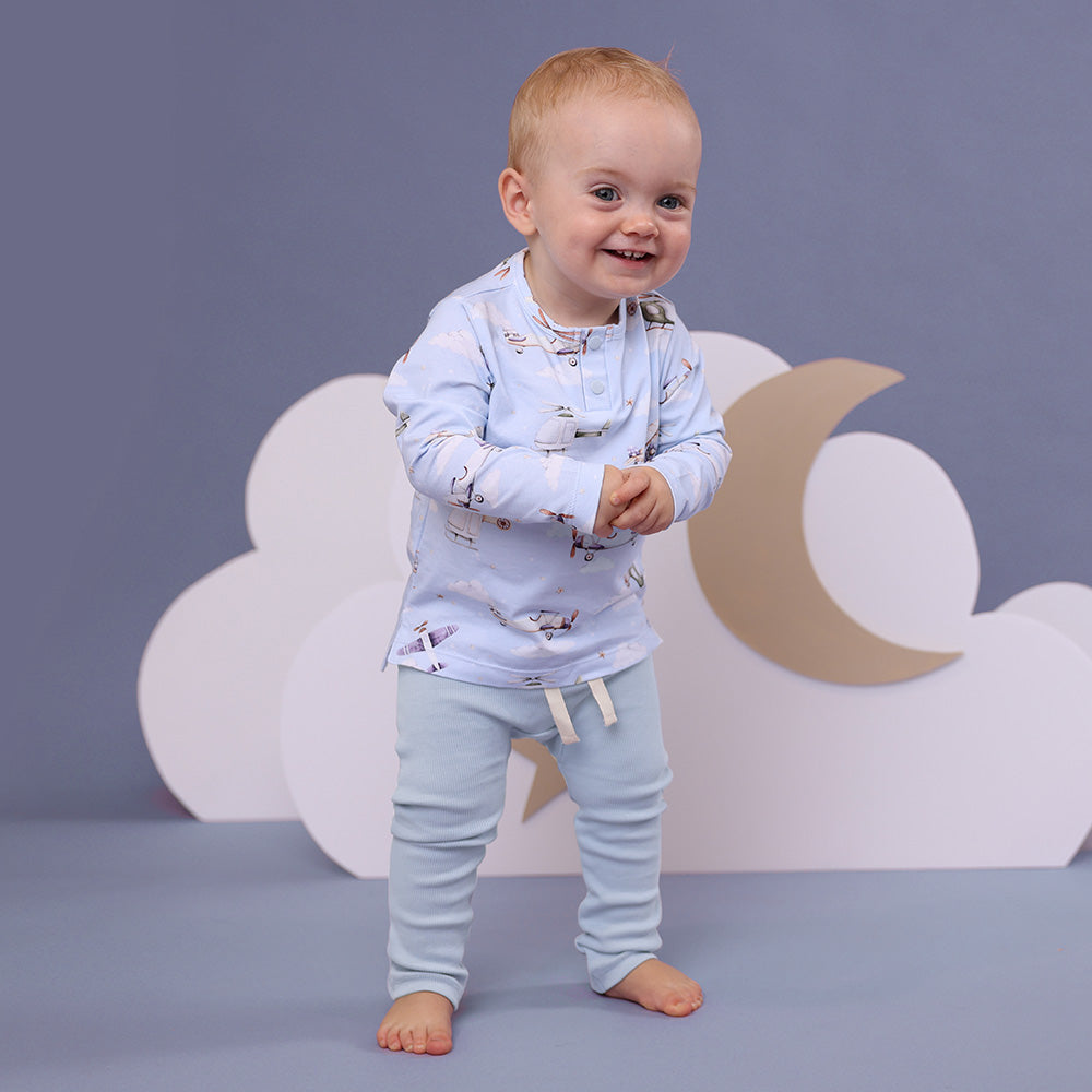 Baby Blue Organic Pants - View 8