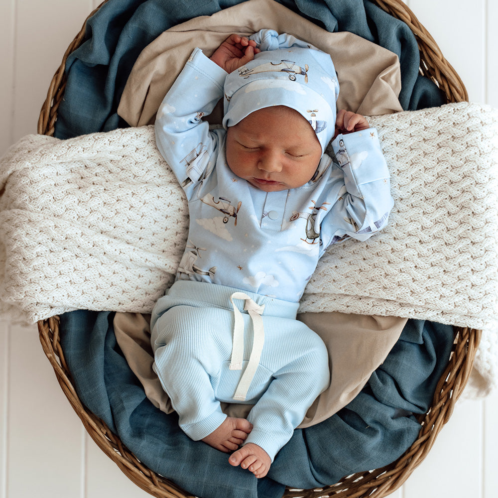 Baby Blue Organic Pants - View 7