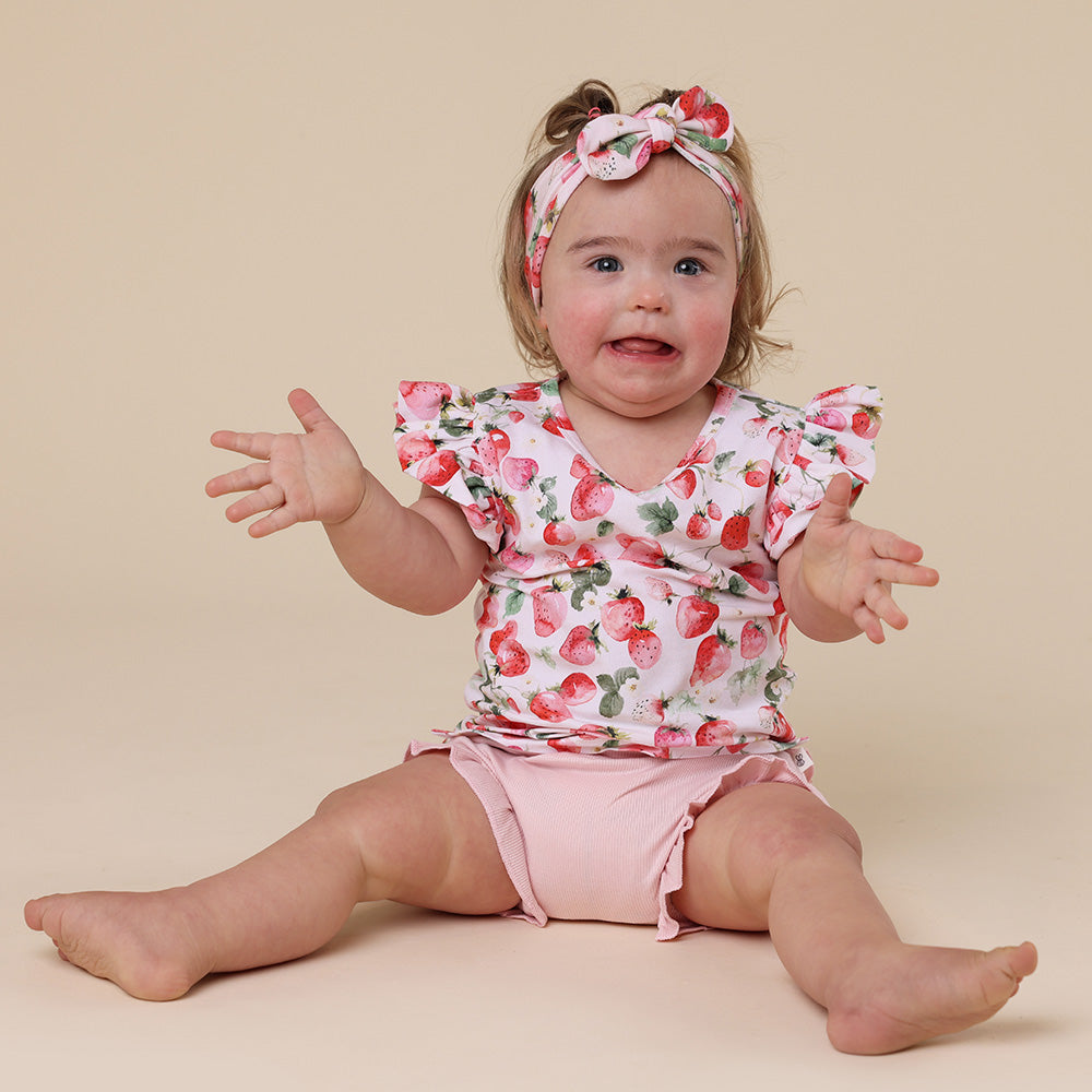 Baby Pink Organic Bloomers - View 3