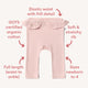 Baby Pink Organic Pants with Frill - Thumbnail 4