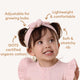 Baby Pink Ribbed Organic Topknot - Thumbnail 4