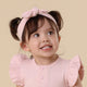 Baby Pink Ribbed Organic Topknot - Thumbnail 1