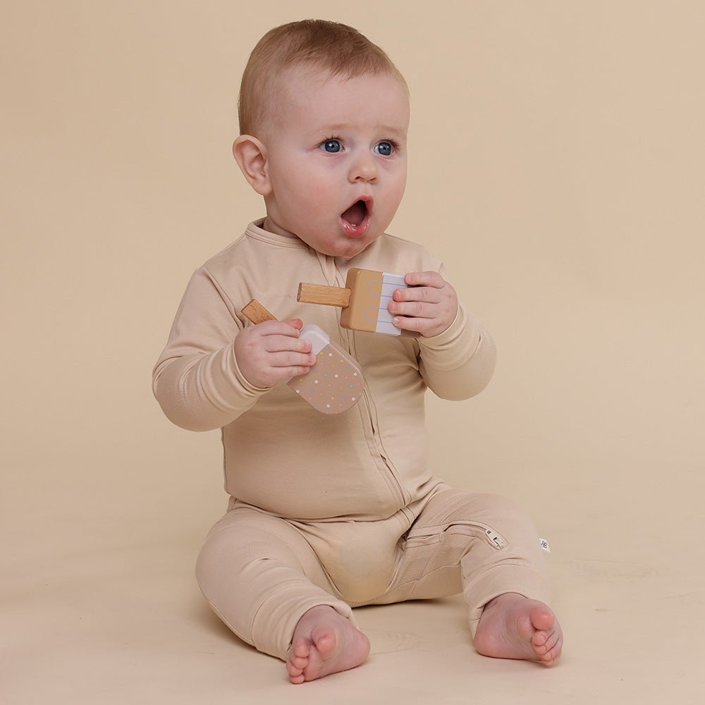 Babyccino Organic Snugglesuit Convertible Romper - View 5