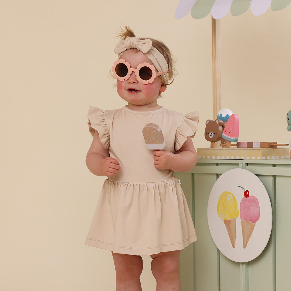 Babyccino Short Sleeve Organic Dress - View 1