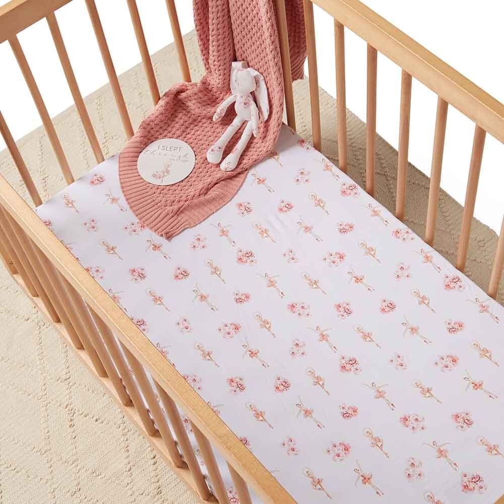 Ballerina Organic Fitted Cot Sheet - View 1
