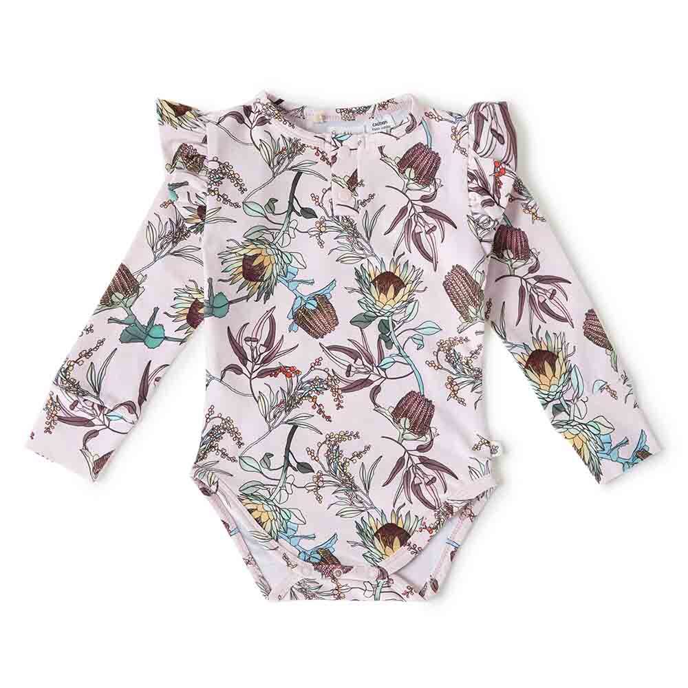 Banksia Long Sleeve Organic Bodysuit - View 2