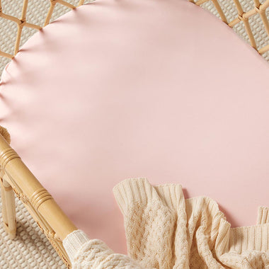 Bassinet Sheet - Baby Pink Organic Bassinet Sheet / Change Pad Cover