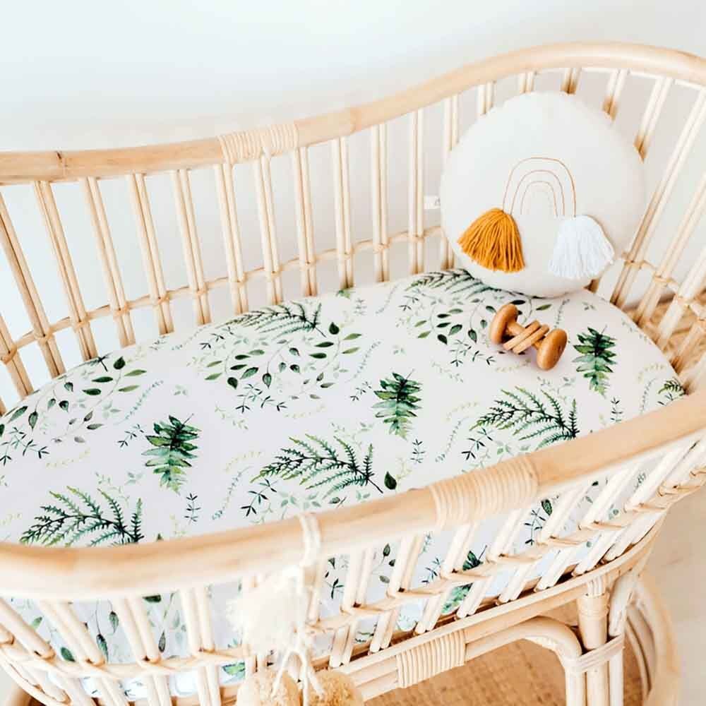 Enchanted Organic Bassinet Sheet / Change Pad Cover - View 5