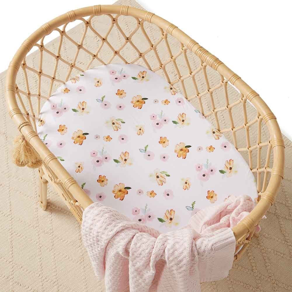 Poppy Organic Bassinet Sheet Change Pad Cover