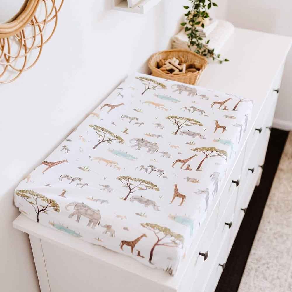 Safari Organic Bassinet Sheet / Change Pad Cover - View 10