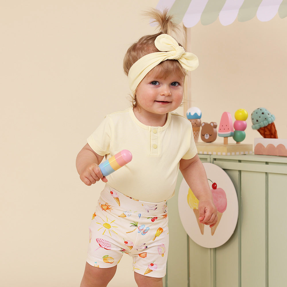 Beach Fun Organic Bike Shorts - View 7