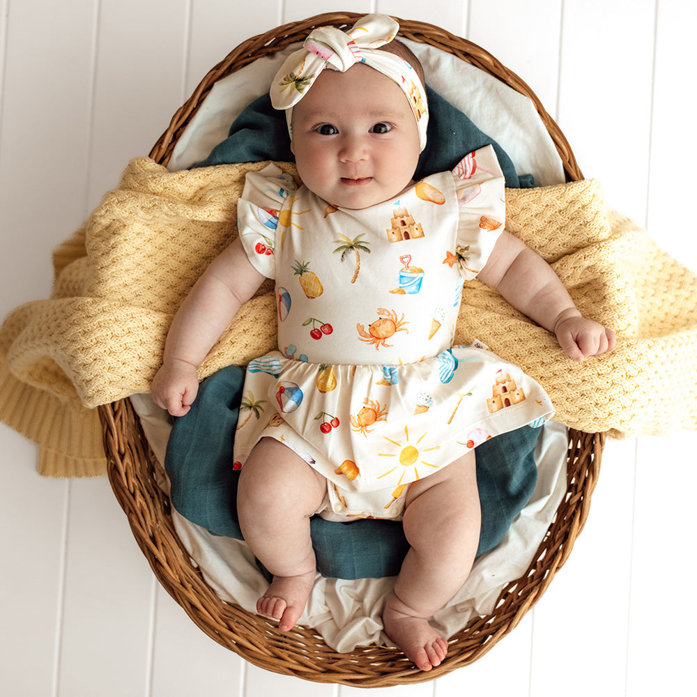 Beach Fun Short Sleeve Organic Dress - View 7