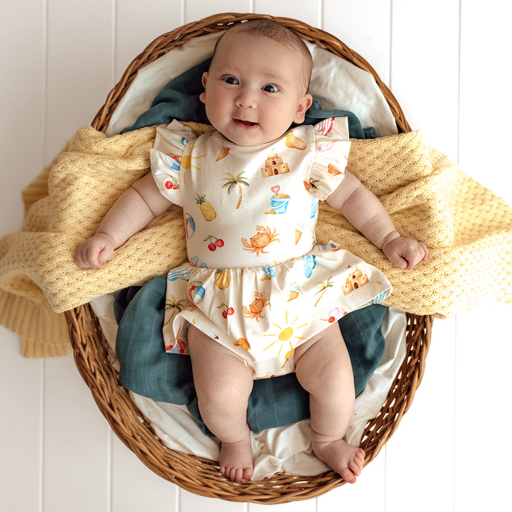 Beach Fun Short Sleeve Organic Dress - View 6